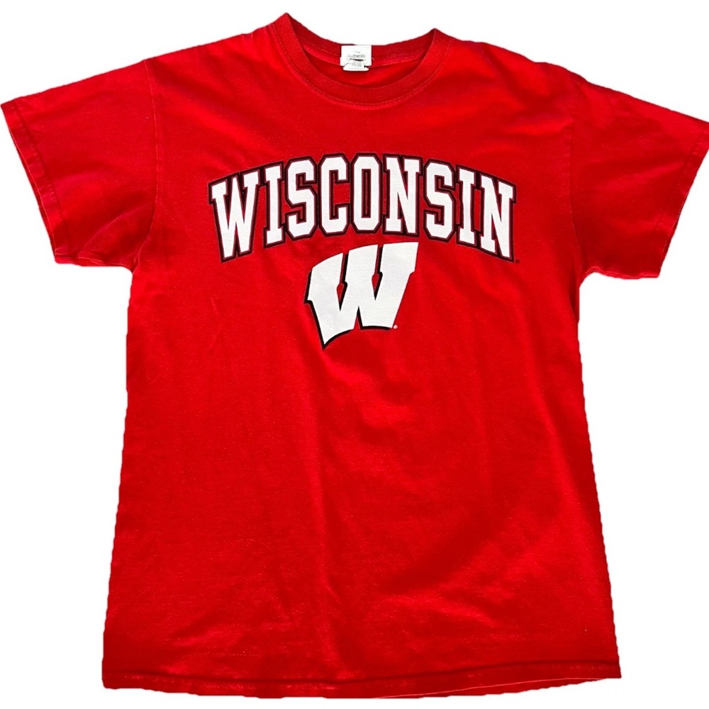 Campus Colors University Of Wisconsin Badgers T-Shirt Men’s M Red Short Sleeve